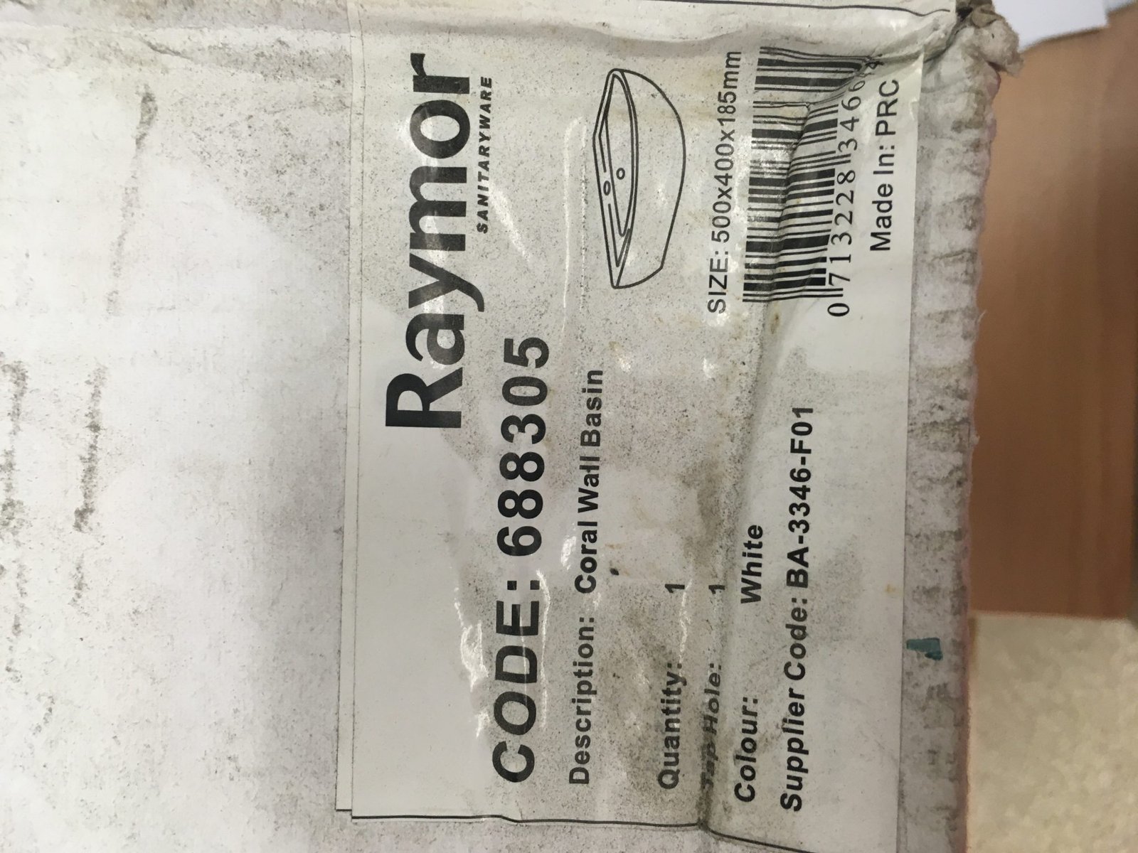 Raymor Coral Wall Basin - Image 2