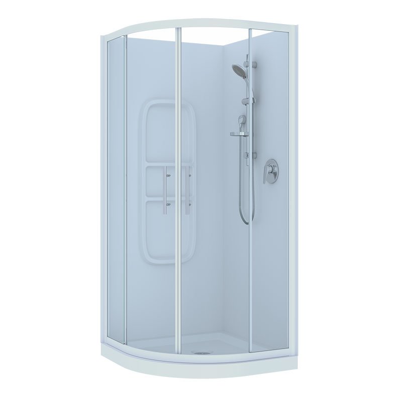 Raymor Brighton Curved Shower 1000x1000 - Image 2