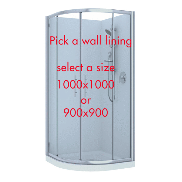 Raymor Brighton Curved Shower 1000x1000