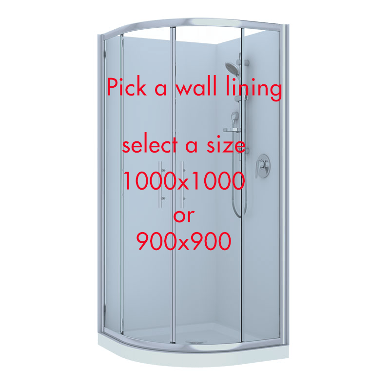 Raymor Brighton Curved Shower 1000x1000 - Image 1