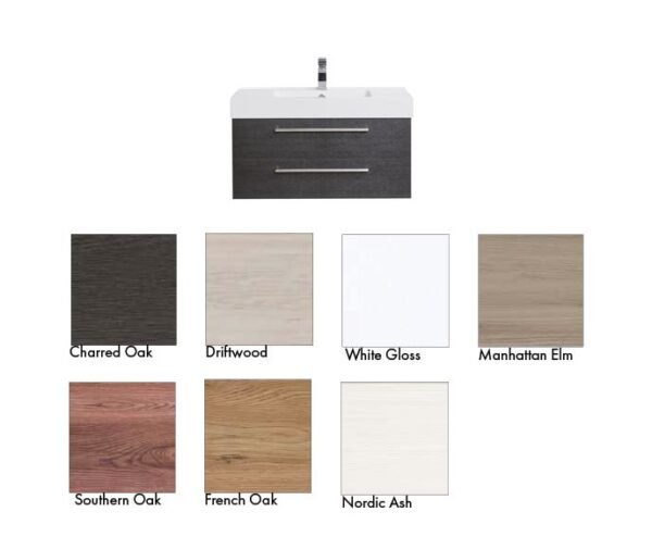 Raymor Tessa Vanity 600mm WH or FS