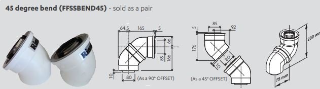 Rinnai  45 degree Bend - Image 1