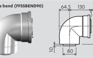 Rinnai 90 degree Bend