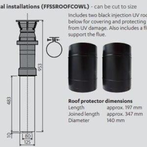 Rinnai Roof Cowl for Vertical Installations