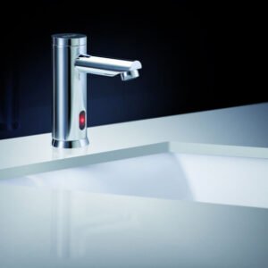 Zenith Sensor Tap Deck Mounted Vertical (Mains Powered) 150mm