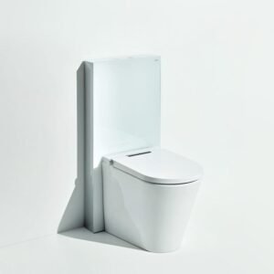 Axent Back To Wall Cistern White Glass - Image 2