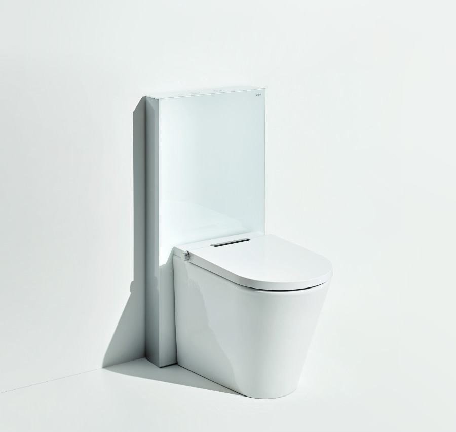Axent Back To Wall Cistern White Glass - Image 2