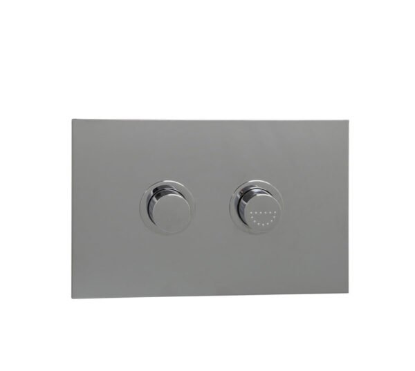 Progetto Pneumatic Flush Panel With Raised Buttons Chrome