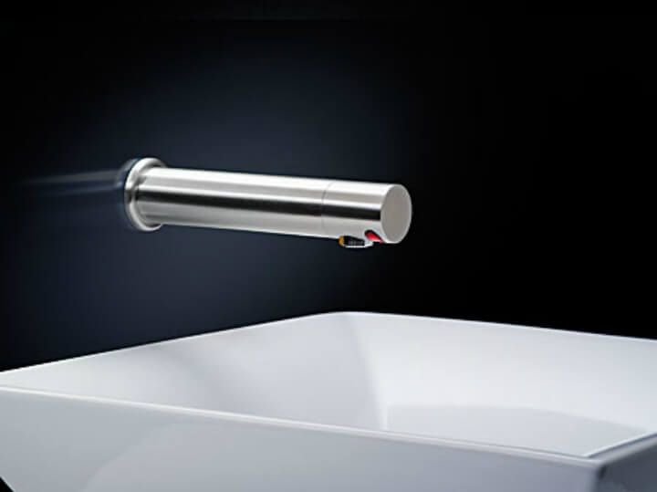 Zenith AquaSense Tap Wall Mounted (Battery Powered)  200mm - Image 1